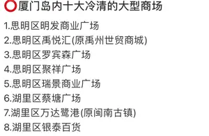 厦门岛内探秘：揭秘十大冷清大型商场背后的故事